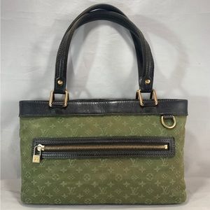 Louis Vuitton Green Monogram Mini Lin Lucille PM Bag Vintage